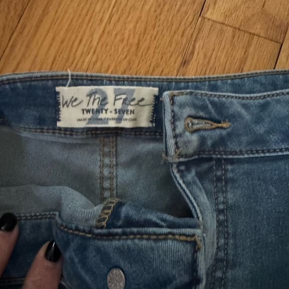 Free People high waist new w/o tags size 27 jeans - Picture 2 of 2